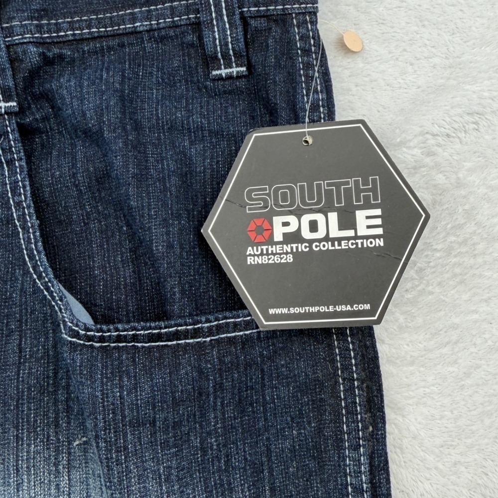 NEW Y2K Southpole Authentic Denim Red Tab Shorts Mens 48 Baggy Streetwear NWT - Picture 9 of 16